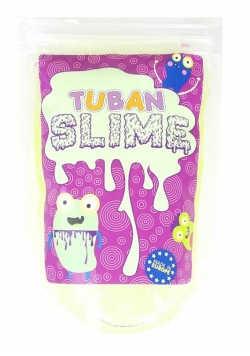 Slime brokat neon żółty 0,1kg TUBAN