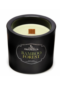 Świeczka sojowa Bamboo Forest czarna 170g