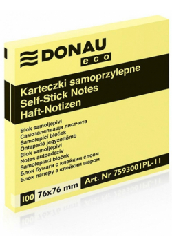Bloczek samoprzylepny Eco 76x76mm (12szt)