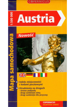 Austria mapa samochodowa