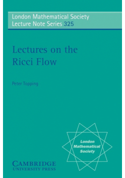 Lectures on the Ricci Flow