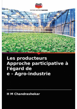 Les producteurs Approche participative à l'égard de e - Agro-industrie