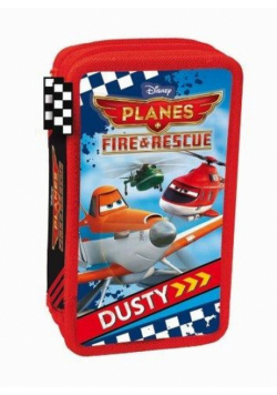 Piórnik podwójny Disney Planes z wyposażeniem