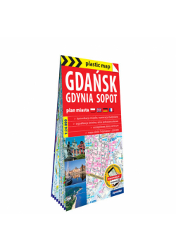 Gdańsk Gdynia Sopot foliowany plan miasta 1:26 000