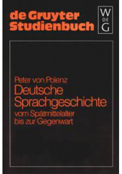 Deutsche Sprachgeschichte Vom Spatmittelalter