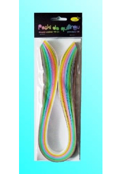 Paski do quillingu 10mmx50cm pastelowe 100szt