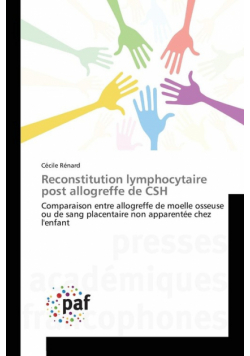 Reconstitution lymphocytaire post allogreffe de CSH