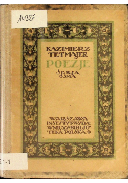 Przerwa - Tetmajer Poezje 1924 r.