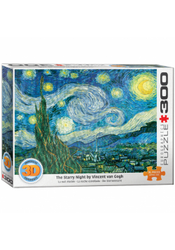 Puzzle 300 3D Starry Night by van Gogh 6331-1204