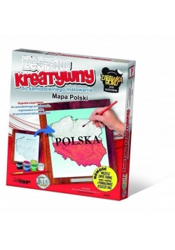 Zestaw Kreatywny do malowania - Mapa Polski