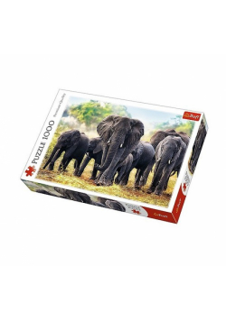 Puzzle Afrykańskie słonie 1000