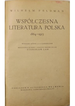 Współczesna literatura Polska 1864-1923, 1923 r.