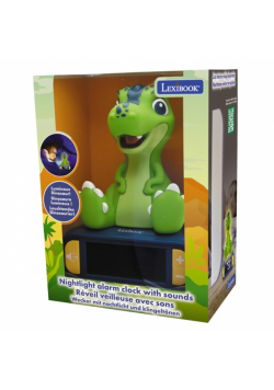 Lampka nocna budzik cyfrowy Lexibook RL800DINO