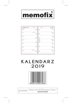 Wkład kalendarzowy Memofix mały ANTRA