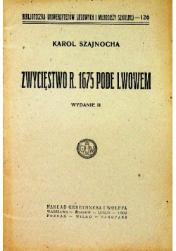 Zwycięstwo R 1675 pode Lwowem 1925 r.