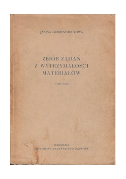 Zbiór zadań z wytrzymałości materiałów