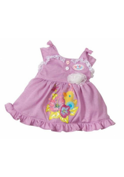 Ubranko dla lalki Baby born Dress & Romper Fioletowa sukienka
