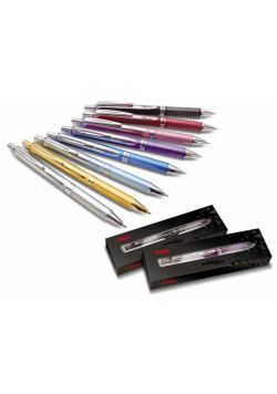 Eleganckie pióro kulkowe EnerGel 0,7 mm BL407ZC w etui 1 szt. mix