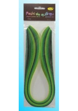 Paski do quillingu 10mmx50cm zielone 100szt