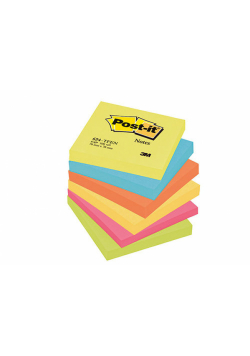 Bloczek samoprzylepny POST-IT paleta ener (654-TFEN), 76x76mm, 6x100 kart.