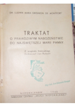 Traktat o prawdziwym nabożeństwie do najświętszej Marii Panny