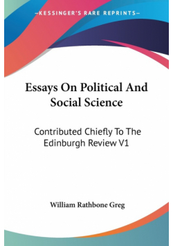 Essays On Political And Social Science
