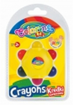 Kredki świecowe Gwiazdka Colorino Kids 6 kolorów