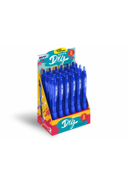 Display Długopis żelowy QUICK DRY niebieski 24 szt. 6001148