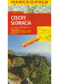 Czechy Słowacja mapa drogowa 1:300 000