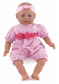 Lalka Bobas 46 cm Aimee z luksusowym ubrankiem jasnoróżowa