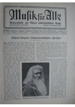 Musik fur Alle parsifal, 1914 r.