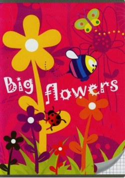 Zeszyt A5 w kratkę 16 kartek Big flowers