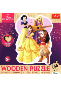 Puzzle drewniane 50 Disney Urocze Księżniczki