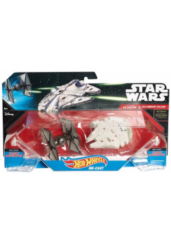 Hot Wheels Gwiezdne Wojny Millenium Falcon i Tie-Fighter
