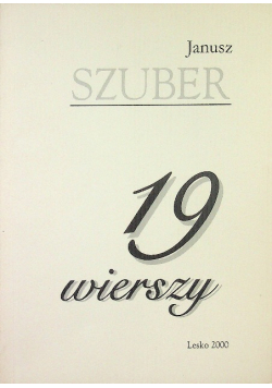 Szuber 19 wierszy