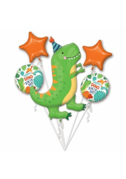Balon foliowy bukiet dinozaur