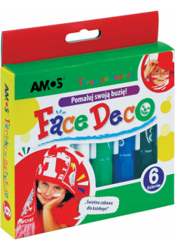 Farby do twarzy Amos Face Deco 6 kolorów