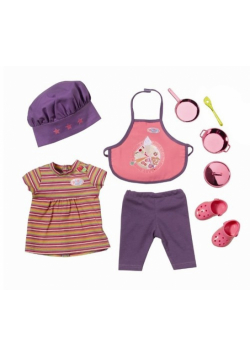 Ubranko dla lalek kucharka Baby born® Deluxe Chef Cooking Set
