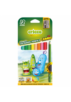 Kredki Cricco trójkątne grube 12 kolorów