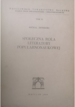 Społeczna rola literatury popularnonaukowej