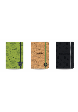 Notes A5 80 k. linia z gumką Disney fashion Mandalorian 1 szt. mix