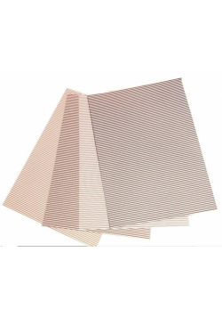Karton obustronny paski 300g 24x34cm 4 ark MIX