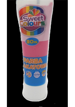 Farba plakatowa w tubie róż 30ml