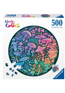 Puzzle 2D 500 Paleta kolorów. Grzyby