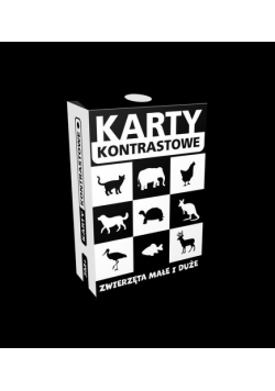 Karty kontrastowe Zwierzęta małe i duże