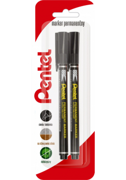 Marker foliopis ekonomiczny z cienką końcówką NF450 czarny 2 szt.