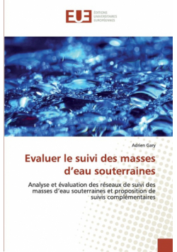 Evaluer le suivi des masses d'eau souterraines