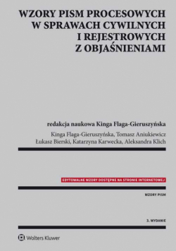 Wzory pism procesowych w sprawach cywilnych i rejestrowych