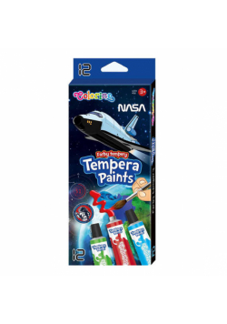 Farby tempera w tubie Colorino NASA 12 ml. 12 kolorów