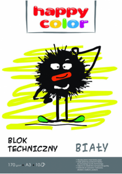 Blok techniczny  biały A3, 170g, 10 arkuszy 10 sztuk
